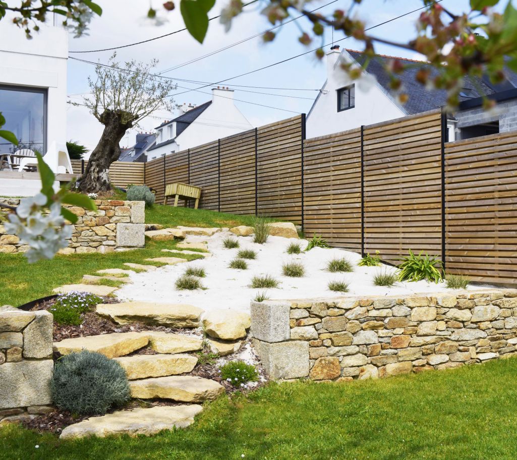 Jardin paysager, par l'Empreinte Paysagiste dans le Finistère